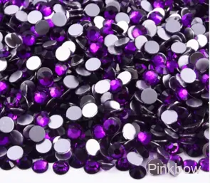 Nalepovací kamínky fialové 4mm