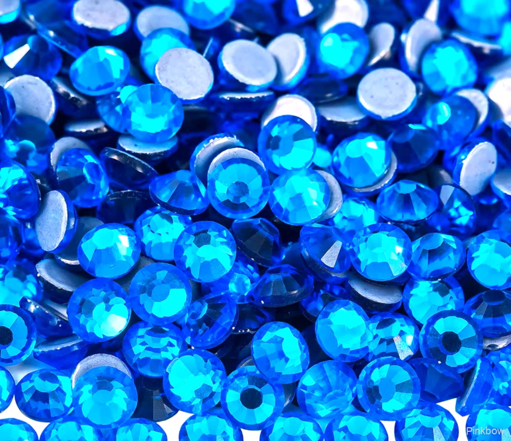 Nalepovací kamínky tyrkysově modré Capri blue 4mm