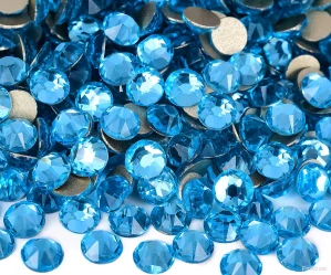 Nalepovací kamínky tyrkysové - akvamarín 4mm