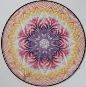 Velká barevná mandala - 70 cm