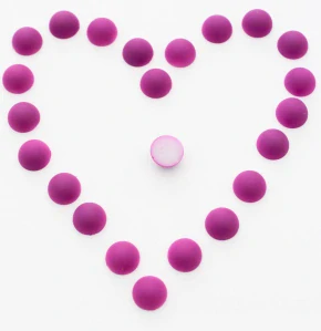 Fialové - šeříkové půlperly 10 mm