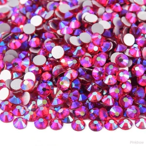 Nalepovací kamínky Red Siam s AB leskem 4mm