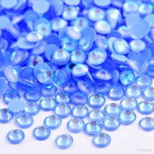 Nalepovací kamínky zářivě nebesky modré 4mm