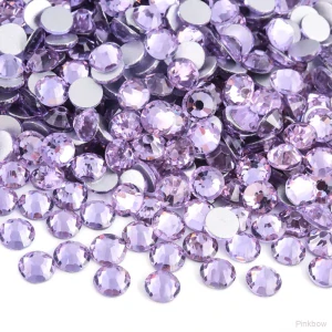 Nalepovací kamínky světle fialové - light violet 4mm