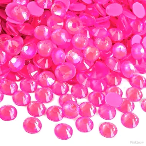 Nalepovací kamínky neonově růžové 4mm