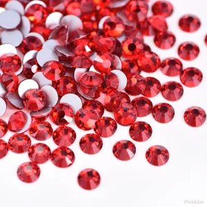 Nalepovací kamínky středně červené - mid. siam 4,8mm