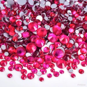 Nalepovací kamínky tmavě růžové Lt.Rose 4mm