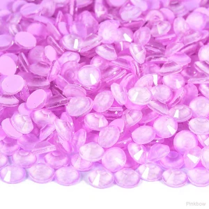 Nalepovací kamínky světlé neonově fialové 4mm