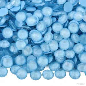 Nalepovací kamínky neonové ledově modré 4mm