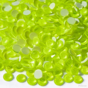 Nalepovací kamínky neonové žluté (citrín) 4mm