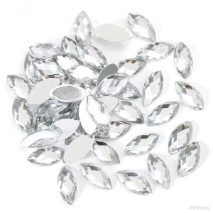 Nalepovací kamínky Navette Crystal 5x10mm