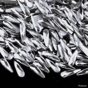 Nalepovací kamínky úzká slza Crystal 3x10mm