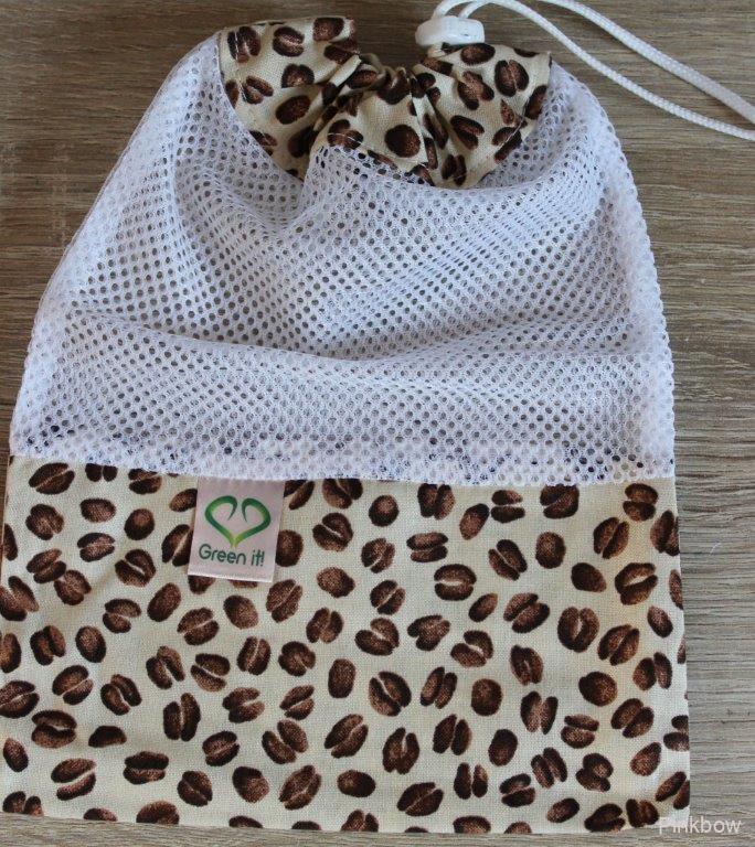 Ekologický nákupní sáček - kávová zrna