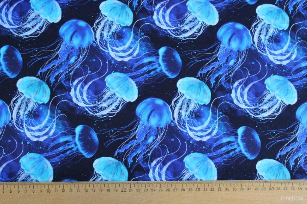 Bavlněný úplet medúzy