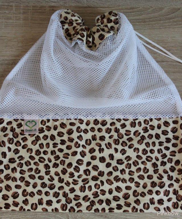 Ekologický nákupní sáček - kávová zrna